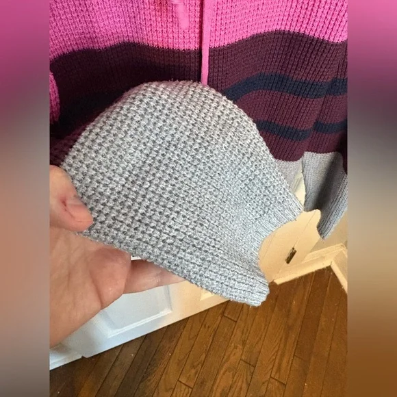 Lou & Grey Colorblock Waffle Funnel Neck Sweater | Size XL - Picture 6 of 12